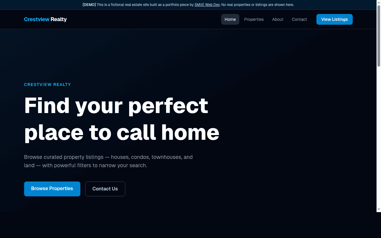 Crestview Realty screenshot